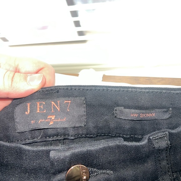 High Waisted Black Skinny Jeans - Picture 2 of 3